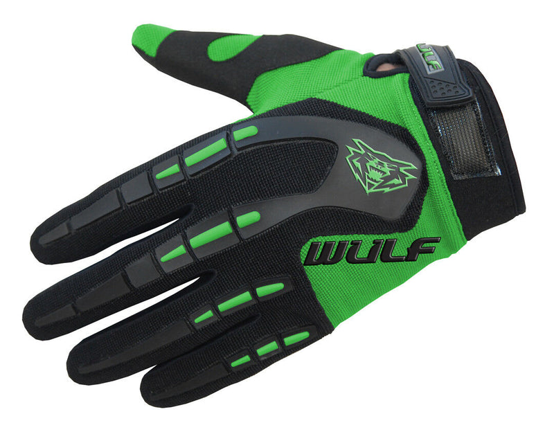 GREEN - WULFSPORT Cub Attack Kids Junior Motorbike Motocross